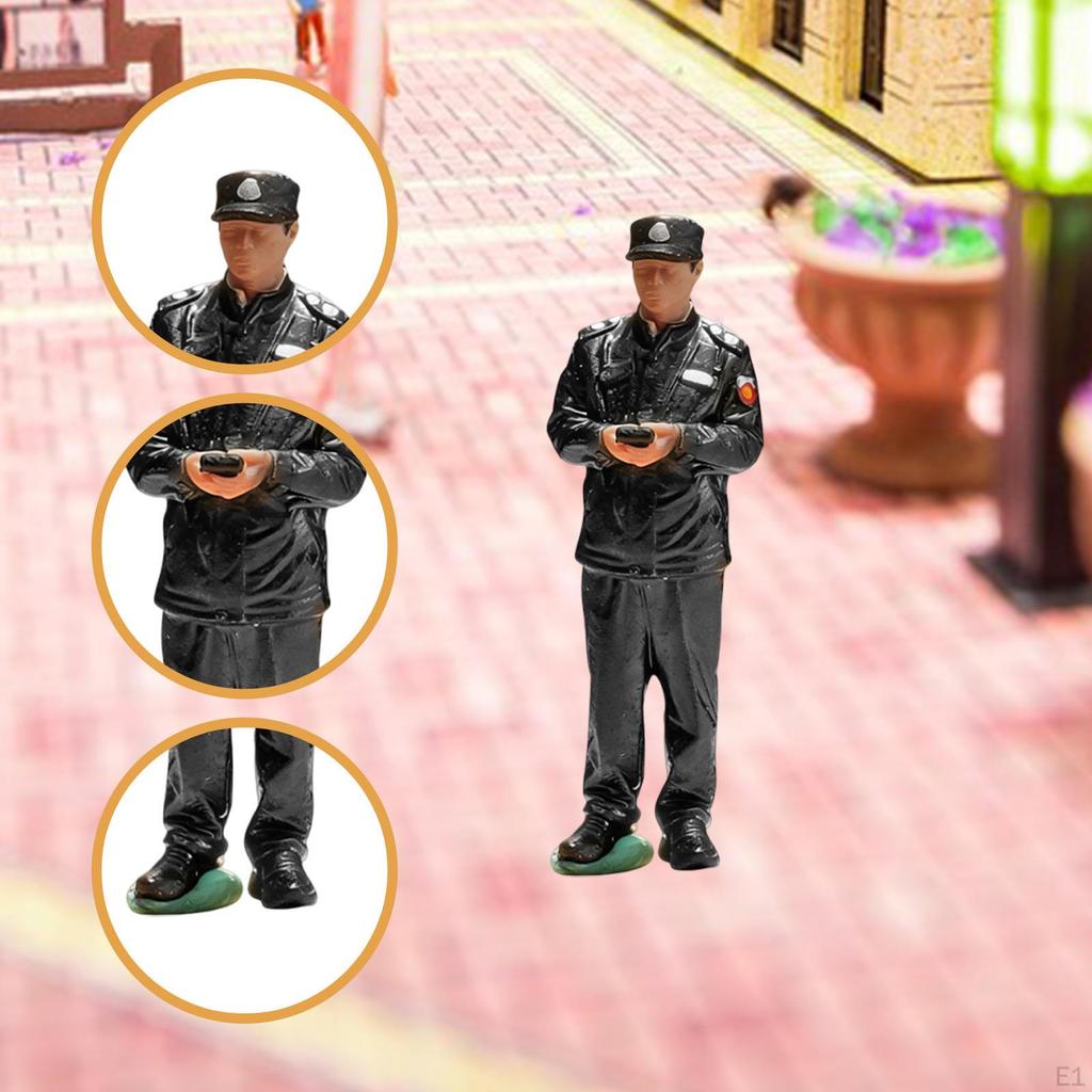 1:64 Scale Diorama Man Figure Street People Model Micro Layout Miniature Figurine for Hobby Birthday