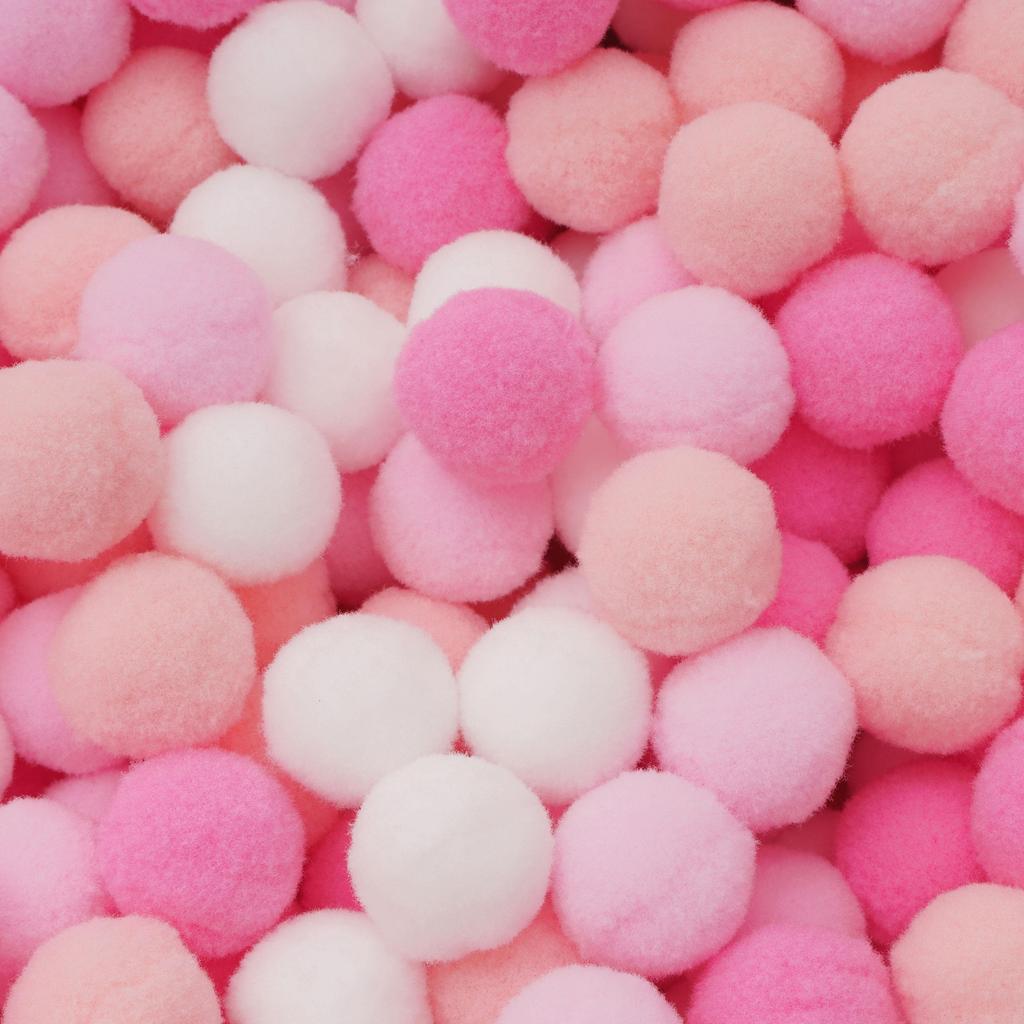 20-200 Stück Bunte Pompon-Plüschbälle Gemischte Farbe Kreatives Kinder-Handarbeitsmaterial Glitzer-Schaumstoffball DIY Bastelbedarf