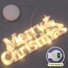 LED 3D Merry Christmas Letter Marquee Light Standing Tabletop Sign Festive Holiday Party Home Decoration Ornament Decor