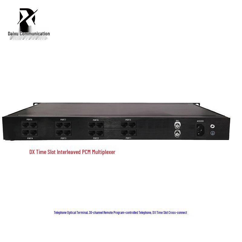 Daixu 30-Channel PCM Telephone Fiber Optic Multiplexer