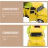BESPORTBLE Farmhouse Yellow Truck, Vintage Truck Decor Yellow Truck with Flowers Rustic Metal Decorative Truck with Flowers for Home Table Decoration
