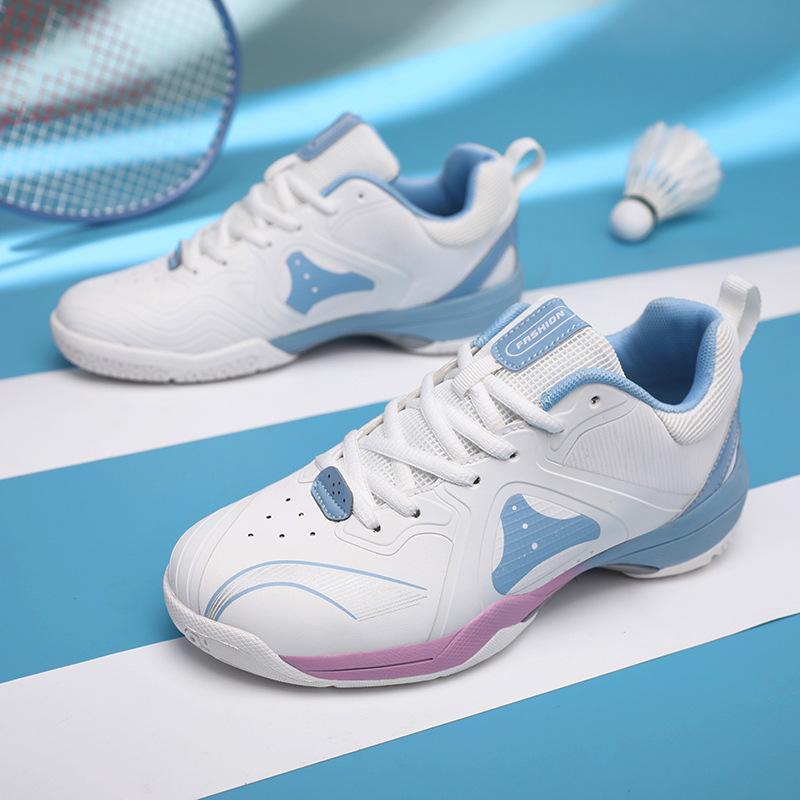 

Badminton shoes women s comfortable wear-resistant non-slip couple sports shoes breathable mesh youth couple competition training shoes 45