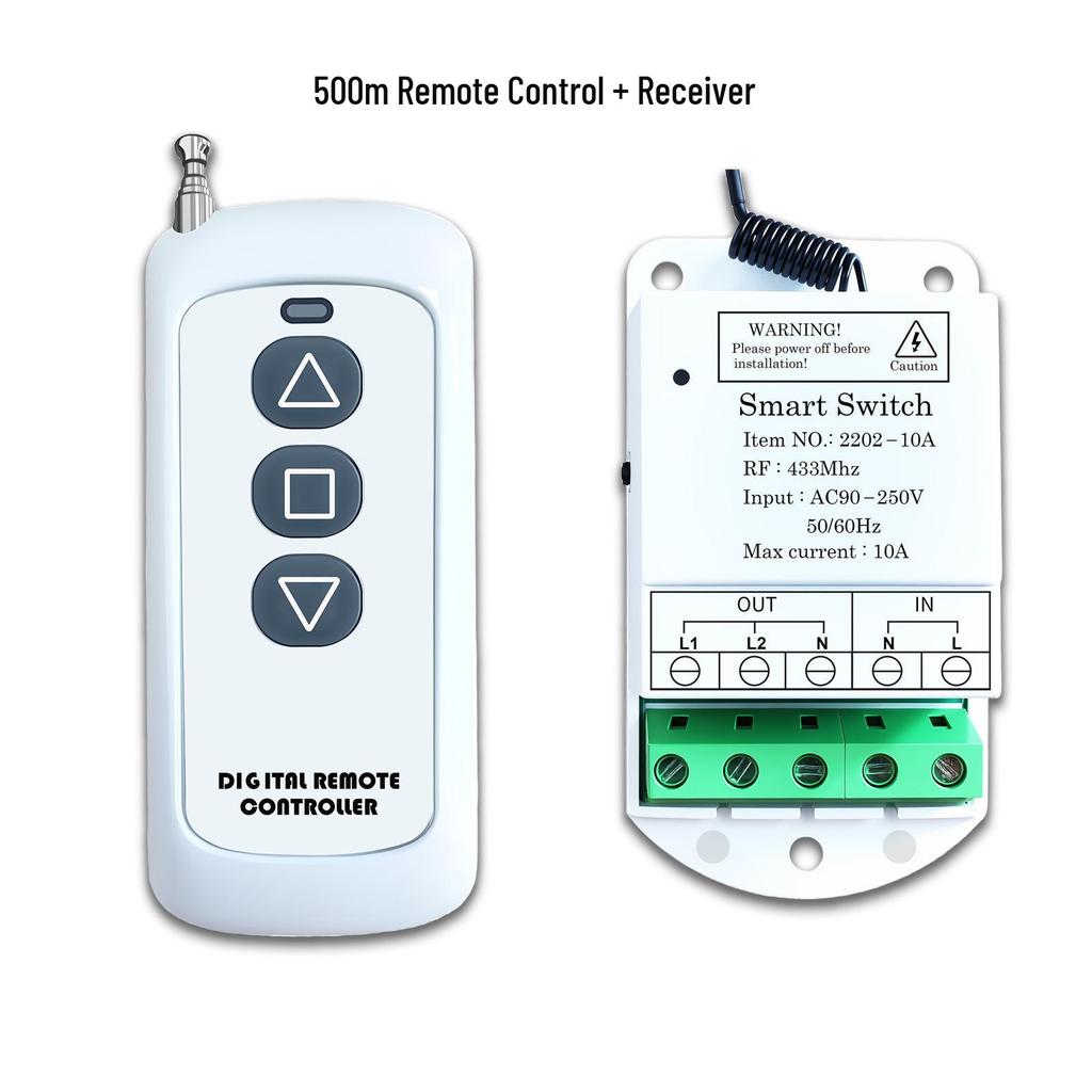 Intelligenter 220V Funk-Fernschalter für motorisierte Vorhänge & Türen