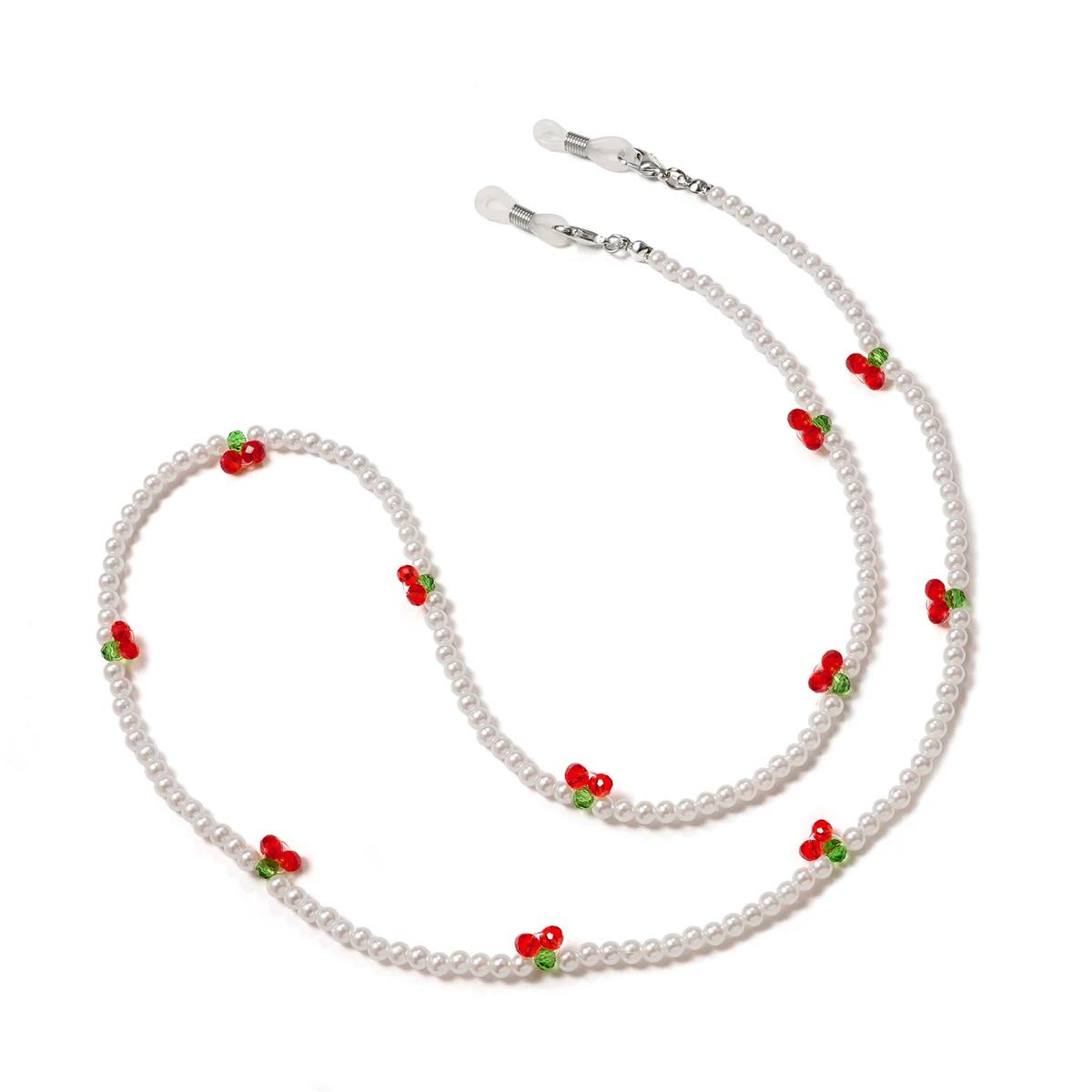 

Модні прозорі кришталеві ланцюжки для окулярів для жінки, дівчини, кришталеві чорні намистини, намисто для окулярів, металевий шнурок для сонцезахисних окулярів, шнурок