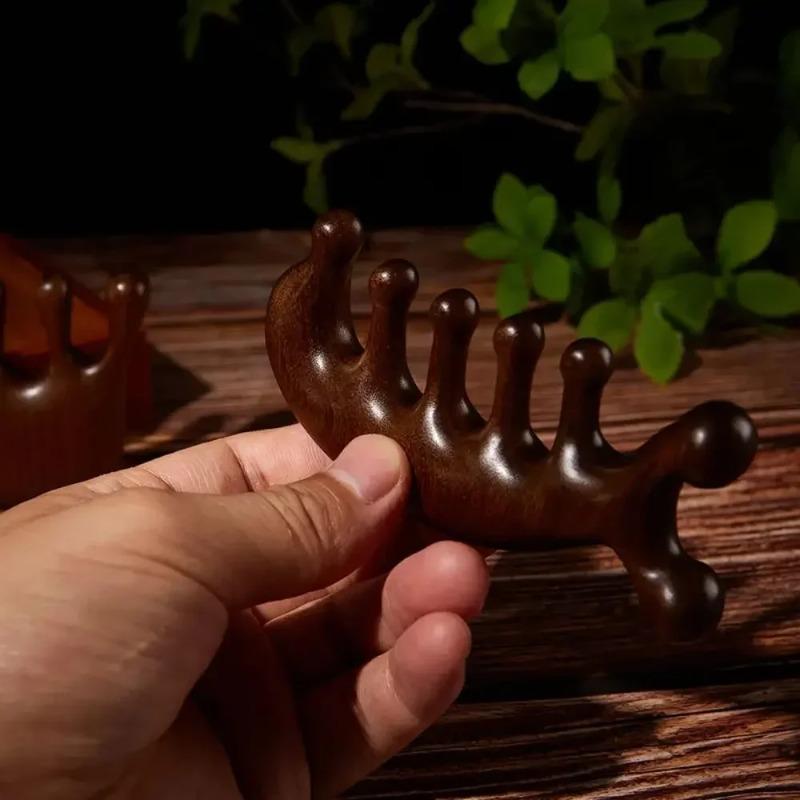 Natural Gua Sha Massage Comb Wide Tooth Facial Massager for Head Face Scalp And Body Guasha Scraping Tool
