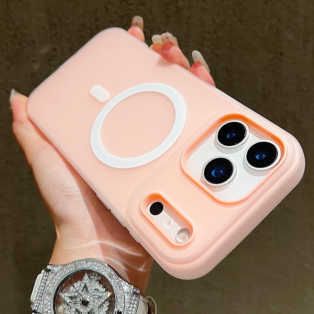Funda de Lujo Candy Magsafe Carga Inalámbrica Mate para iPhone 17 Pro Max 17 Pro 17 Air 17 Magnética Protección Fundas Bumper Cubierta