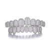 Echte 14K Vergoldete Kupfer Zirkon Grillz – Halloween Hip Hop Übertrieben Rap Diamant Zahnschmuck