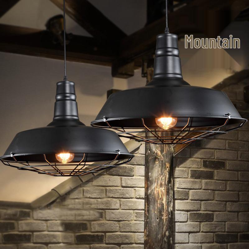 Industrial Retro Iron Pendant Lamp for Restaurants & Bars