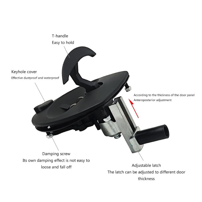 Trailer Cabin Door Lock Cabinet Lock Drawer Lock Waterproof Security Lock