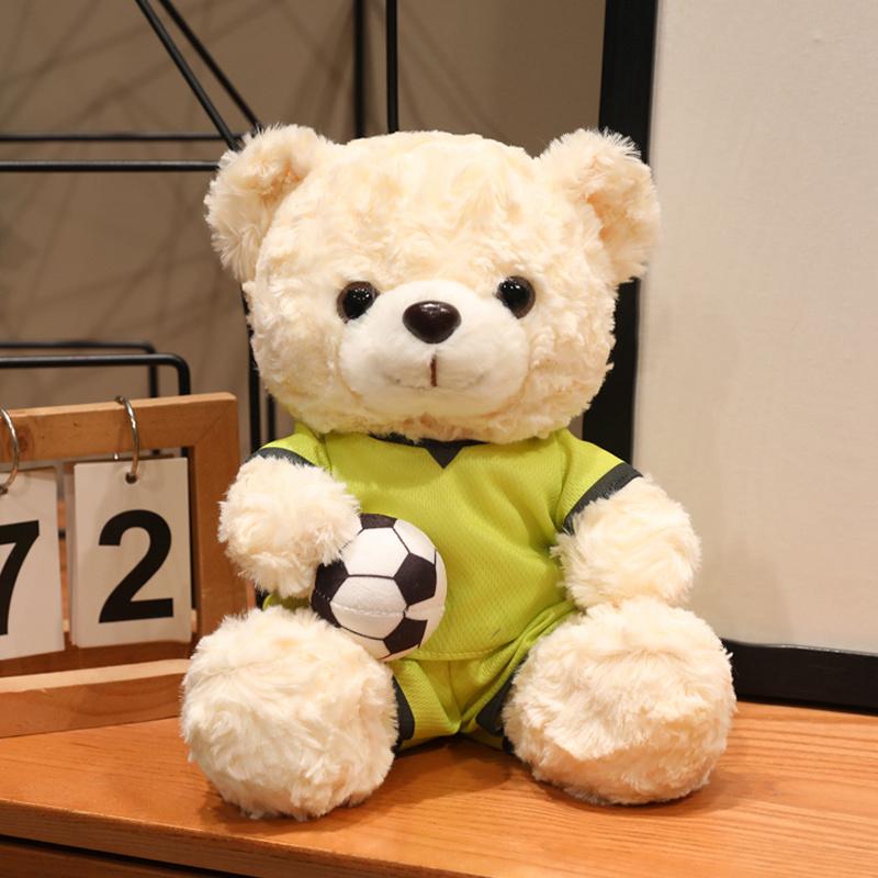 16/23cm Roztomilý fotbalový medvídek plyšová hračka reprezentant národního týmu fotbalová mláďata plyšová panenka měkké vycpané plyšové zvířátko suvenýr