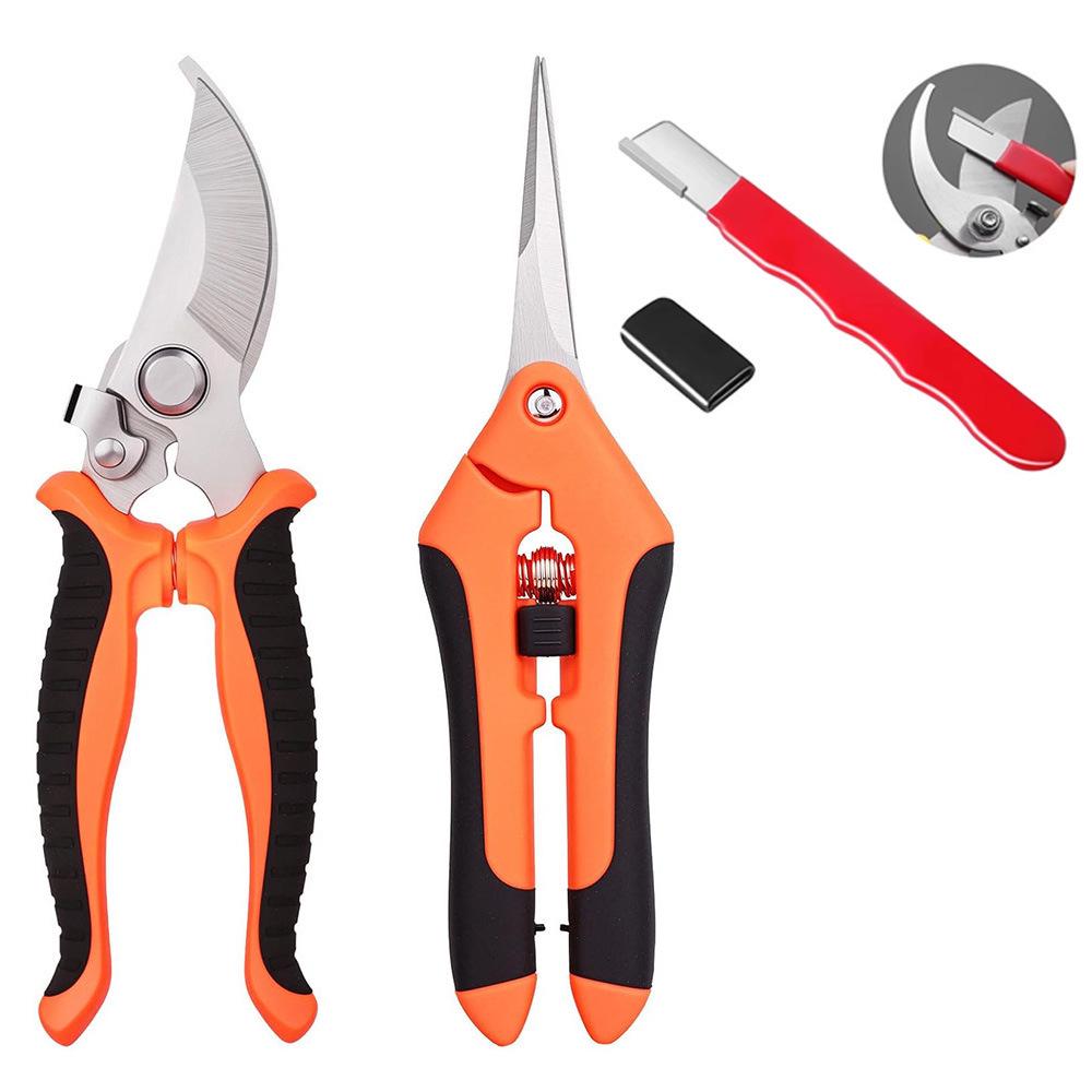 Customized Stainless Steel Pruning and Grapes Shear Set - Includes Garden Tools and Fruit Picking Scissors.