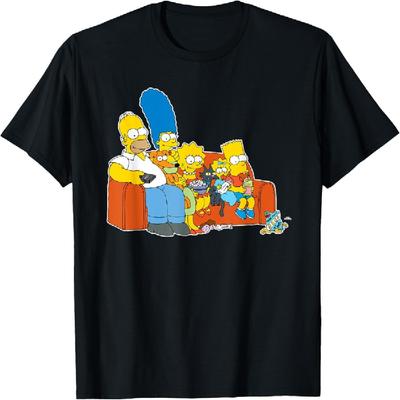 The Simpsons Homer Marge Maggie Bart Lisa Simpson Couch T-Shirt