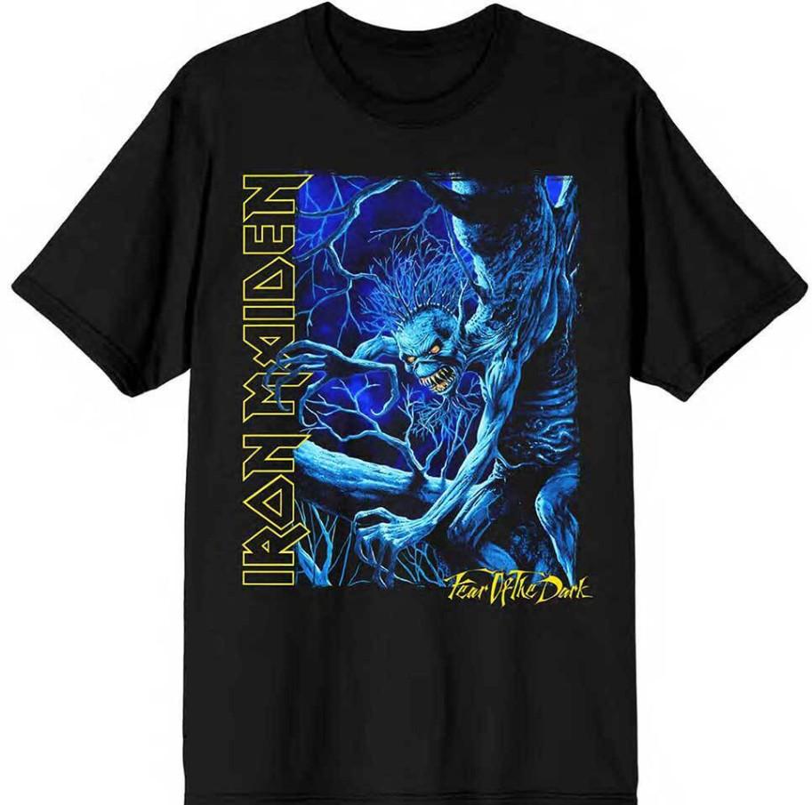 Iron Maiden Fear Of The Dark Official T-Shirt in Blue ToneTshirt Unisex T-Shirt XL