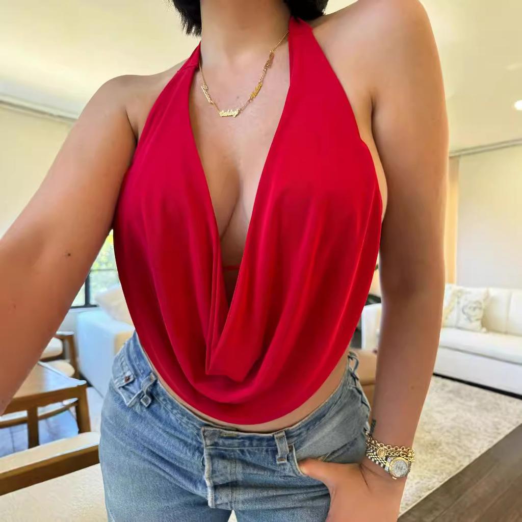 2026 new double-layer two-piece set, sexy suspender bra integrated women's clothing