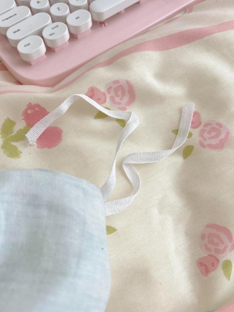 Koreanischer Stil Cartoon Herz Reine Baumwolle Spitze Bettwäsche-Set - Mädchenhaftes Wohnheim 4-teilig, 1,8 m