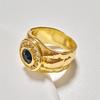 Fashion Popular Inlaid Blue Zircon Ring Hand Jewelry Exquisite Jewelry