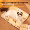 Cat Warming Pad Waterproof Heated Pet Bed Three Models Electric Heating Pad for Puppy Bunny Kitten House Winter Camping Couch