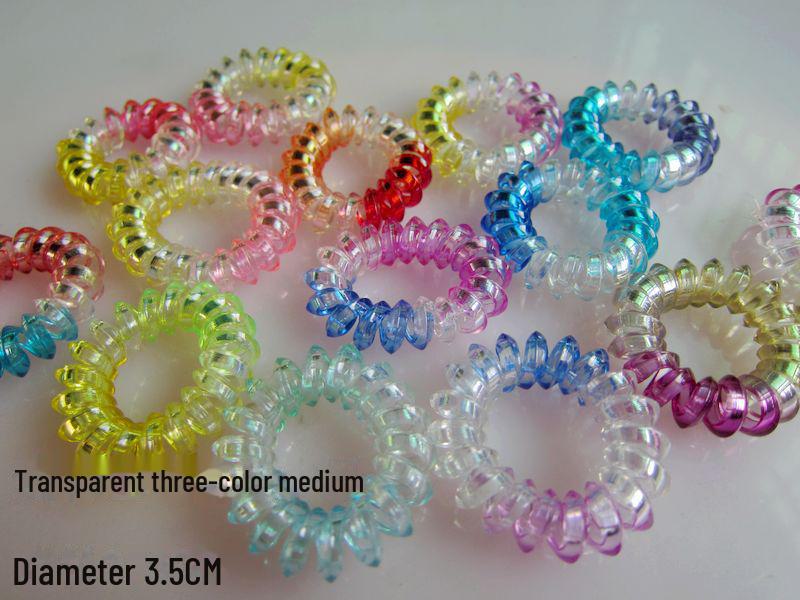 Candy-Colored Thick Bracelet-Style Hair Ring: Extra-Large Korean Rubber Band and Spring Headband Ornament