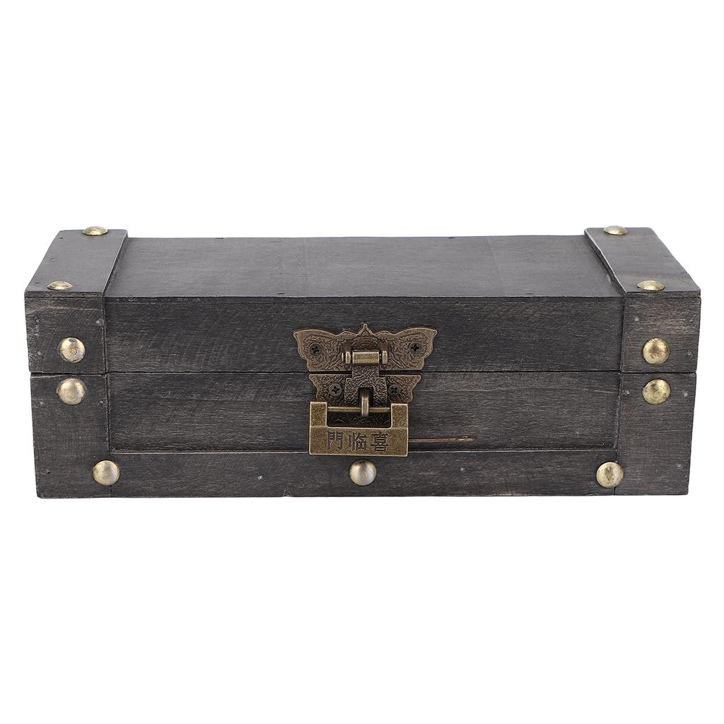 Retro Úložný box Náhrdelník Šperky Vintage Úložný box Fotografické rekvizity Dřevěný kufřík