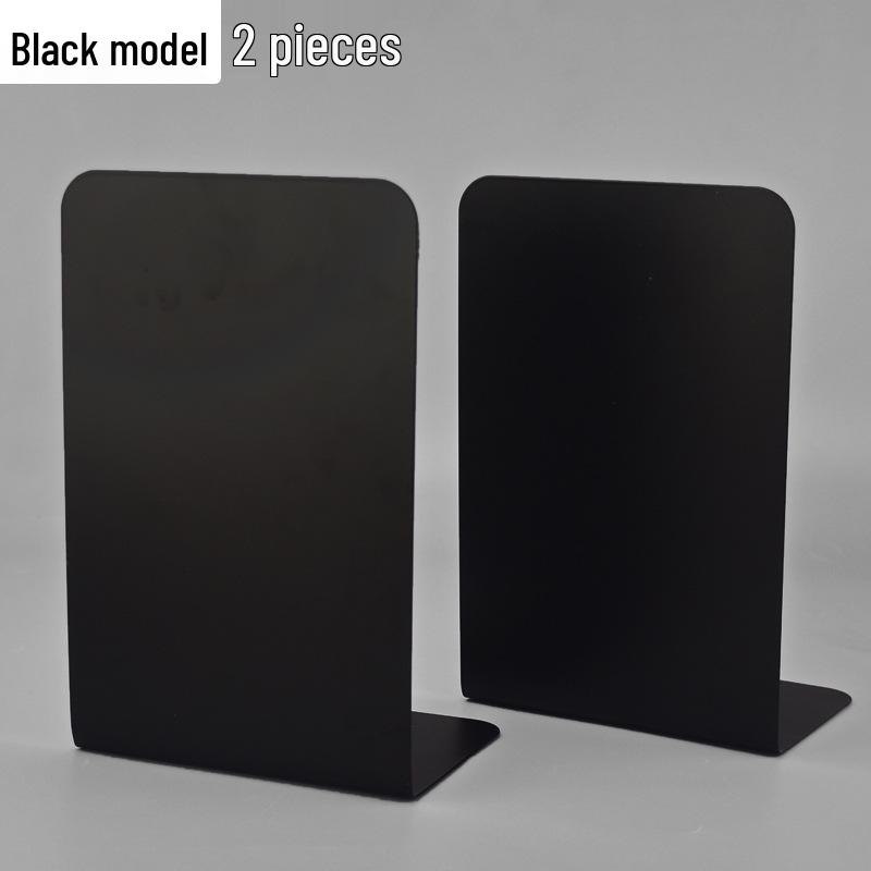 L-Shaped Metal Bookends for Students - Large Desktop Shelf Divider