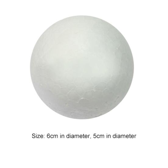 10 stk 50mm 60mm Skum Kreativ DIY Håndverk Hvit Skumkule Kuler Ornament