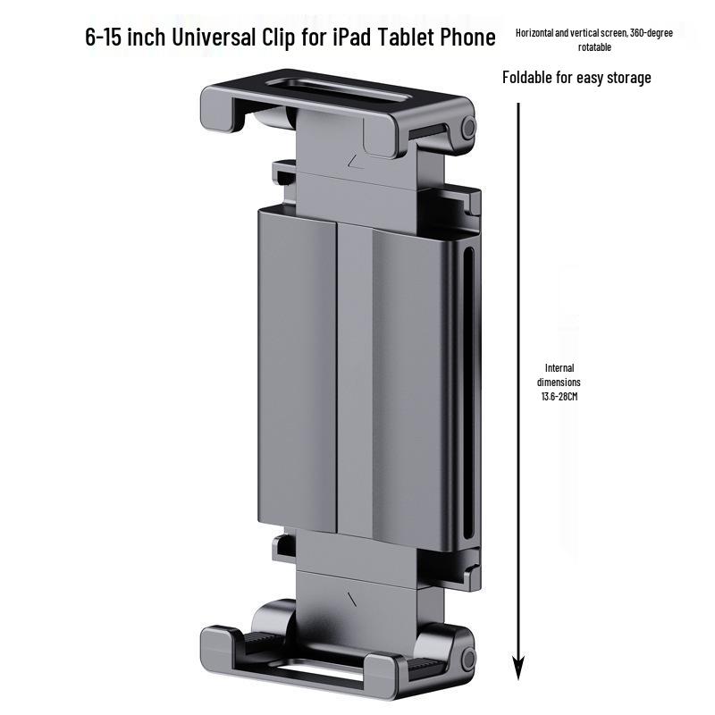 Universal Aluminum Alloy Folding Tablet Clip for Foldable Phone Screens