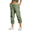 Damen Plissee Cargo Wanderhose mit Taschen