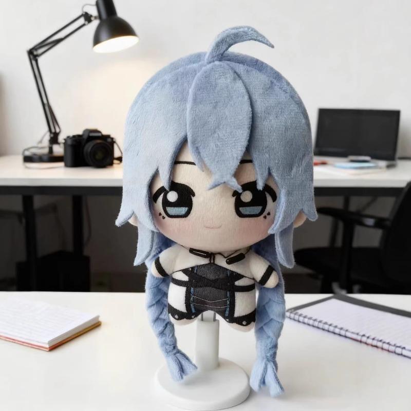 Cute Mushoku Tensei Roxy Migurdia Plush Keychain 10cm Cute Cotton Doll Blue Hair Anime Character Soft Stuffed Toy for Fans Collection Birthday Gift