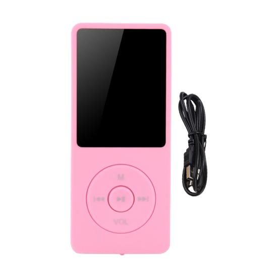 MP4 Player com cartão SD de 16 GB, música sem perdas, alto-falante integrado, gravador de voz, reprodutor de som de alta qualidade