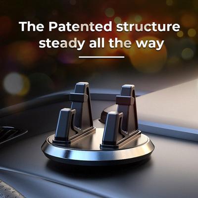 Supporto per telefono da auto, base rotante, cruscotto da tavolo per auto, telefono di navigazione, supporto a 360 gradi in silicone per console centrale