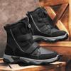 Women Winter Plus Snow Boots Men Medium Warm High Top Cotton Shoes Large Antiskid Solid Color
