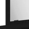 Makeup Table with Shelf Black Oak Look 50 x 41 x 140 cm