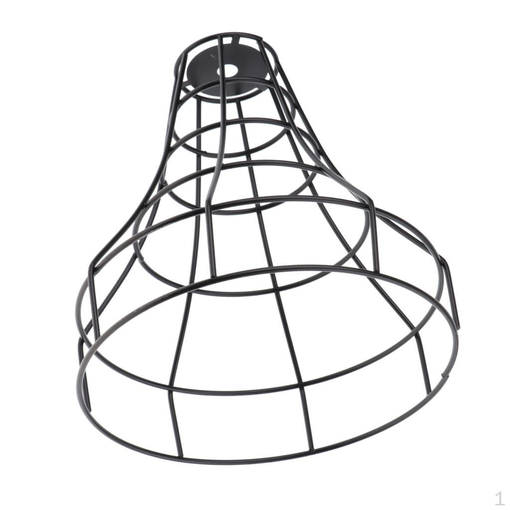 Style Black Light Cage For Pendant Lamps Home