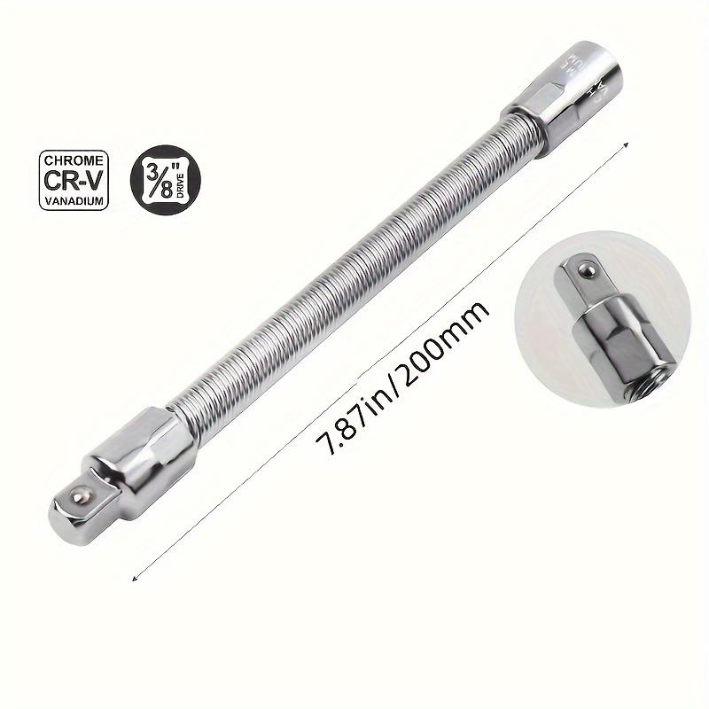 1 pezzo Manicotto Chiave Elettrica, Barra di Estensione Universale, Albero Flessibile Pieghevole Più Barra di Collegamento di Forza, Strumenti per Chiavi a Bussola