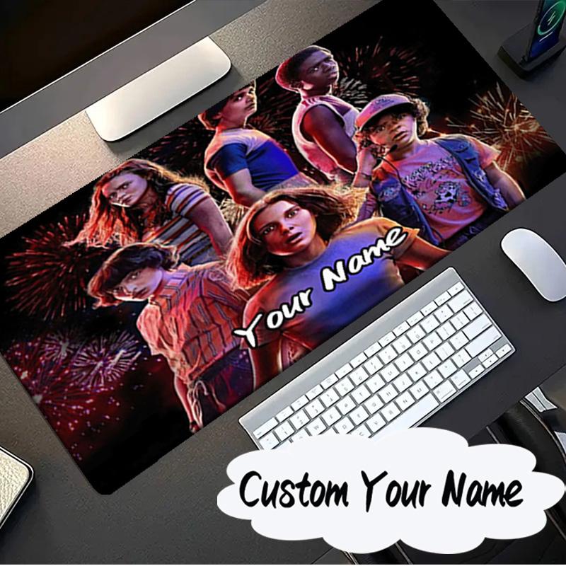 Custom Name Mouse pad Stranger Eleven Upside Down Mouse pad, Gaming Mouse Pad, keyboard pad, Desk Decor for computer notebook Fan Birthday Gift