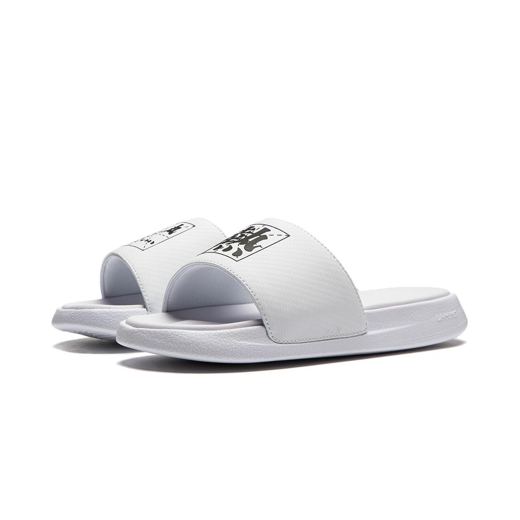 Li-Ning Comfortable Casual Slide Sandals Women Footwear White Black AGAU008-2