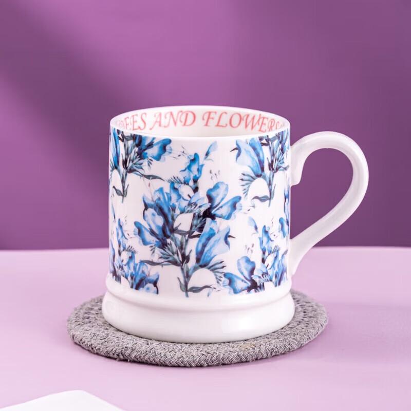 JinzhiXing French Retro Floral Mug