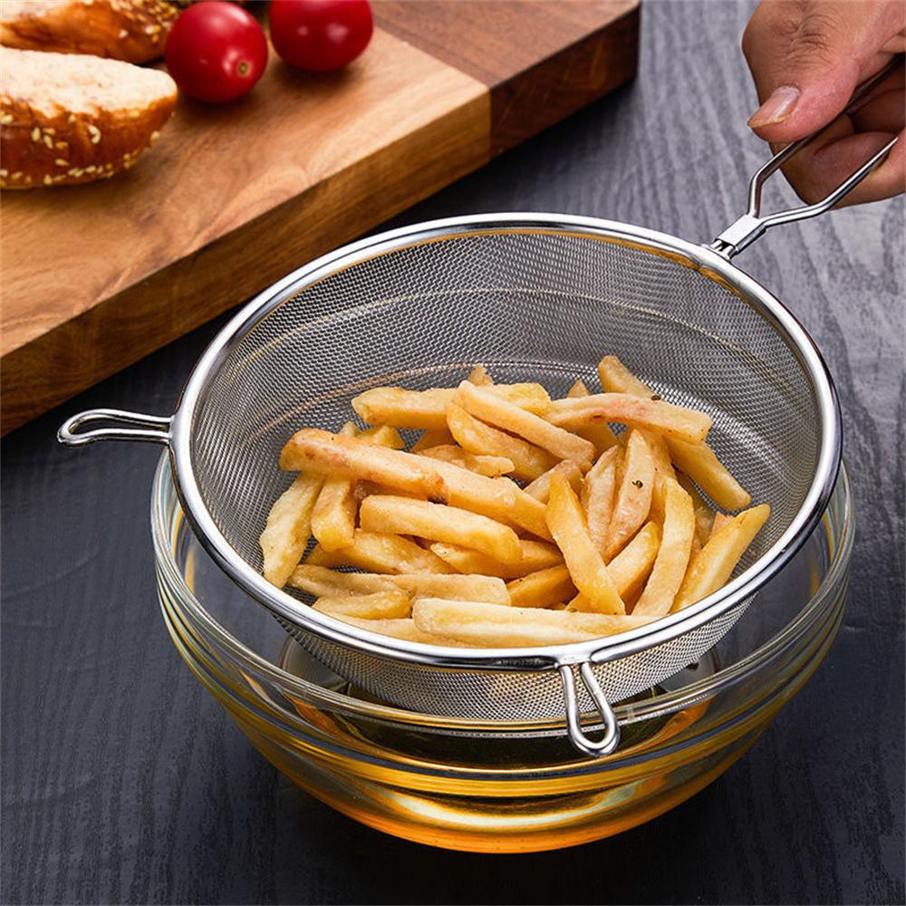 1pc Kitchen cleaning net, oil separation, grease removal, flour screening, wide edge oil grid, commercial stainless steel strain