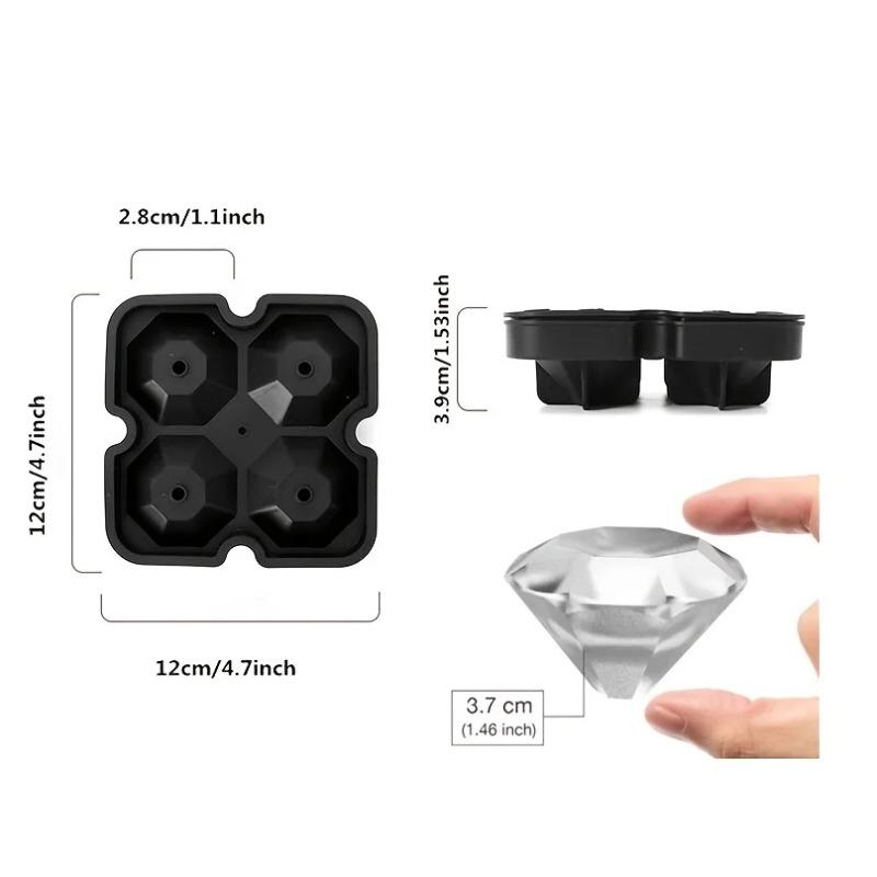 Silicone Diamond Ice Tray Diy Creative Ice Maker Kitchen Freeze Tool Silicone Mold Household Supplies Ice Cream Mold
