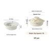 ZISIZ Ceramic Casserole Pot with Alcohol Stove Base