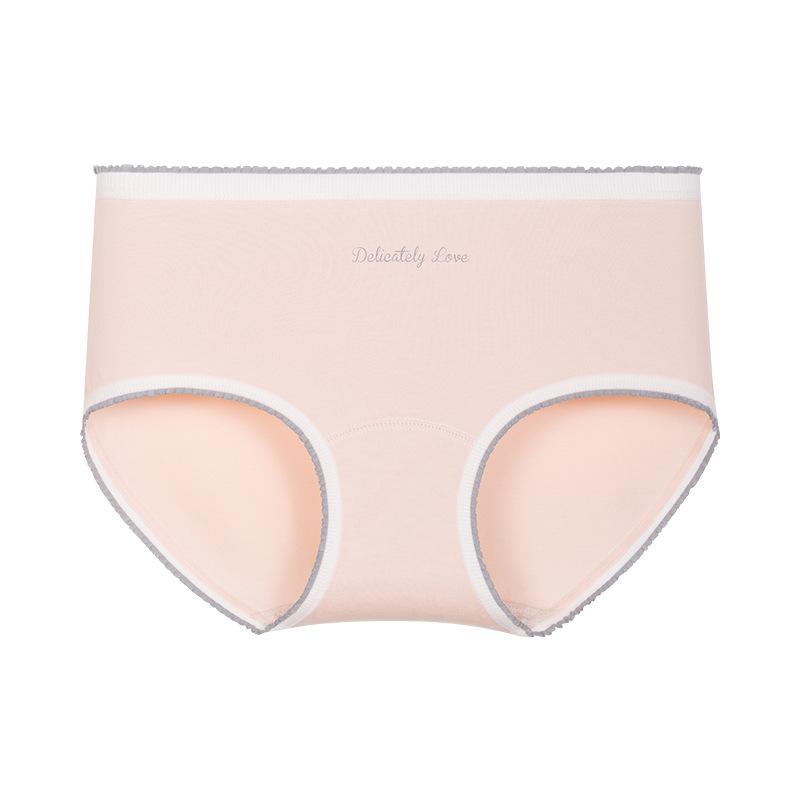 Lady Spring and Autumn Cotton Antibacterial Extended Crotch Triangle Briefs