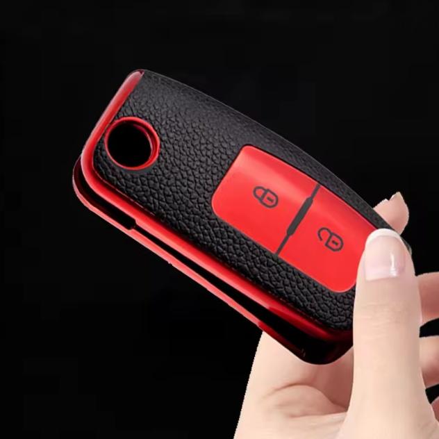 For Ford Focus 2 Mondeo Fiesta Galaxy C-MAX TPU Leather Flip Folding Remote Control Car Key Shell Key Fob Case