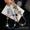 New High-Quality Phone Chain Creative Heart Zircon Hanging Chain Crystal Ins Style Bow CCD Bag Strap Short