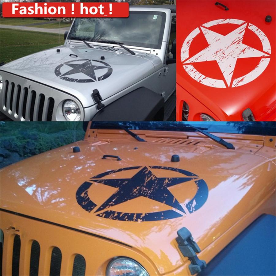 1x White Star Pattern Stylish Car Sticker Decal High Quality Vinyl For Truck SUV