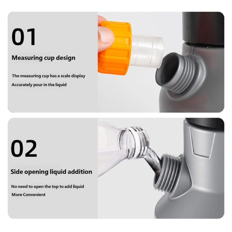 Electric Liquid Applicator For Car Washing And Home Cleaning With 2600mAh Battery And 1.7L Capacity