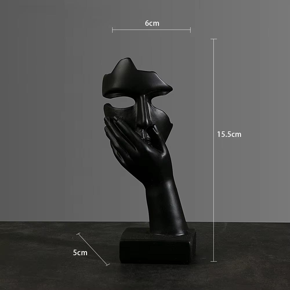 European Resin Abstract Mask Statues Miniature Collectible Figurines for Home Office Study Desktop Decoration Ornaments Gifts