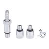 Plastic Brake Fluid Service Pump Kit with Clear Flexible Tubing, Two Straight Tubes and Threaded Connection Pieces for Vehicle Maintenance