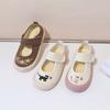 Baby Girls Round Toe Biscuit Shoes Summer Newest Kids Embroidered Cartoon Canvas Shoes Japanese Style Children'S Casual Shoes