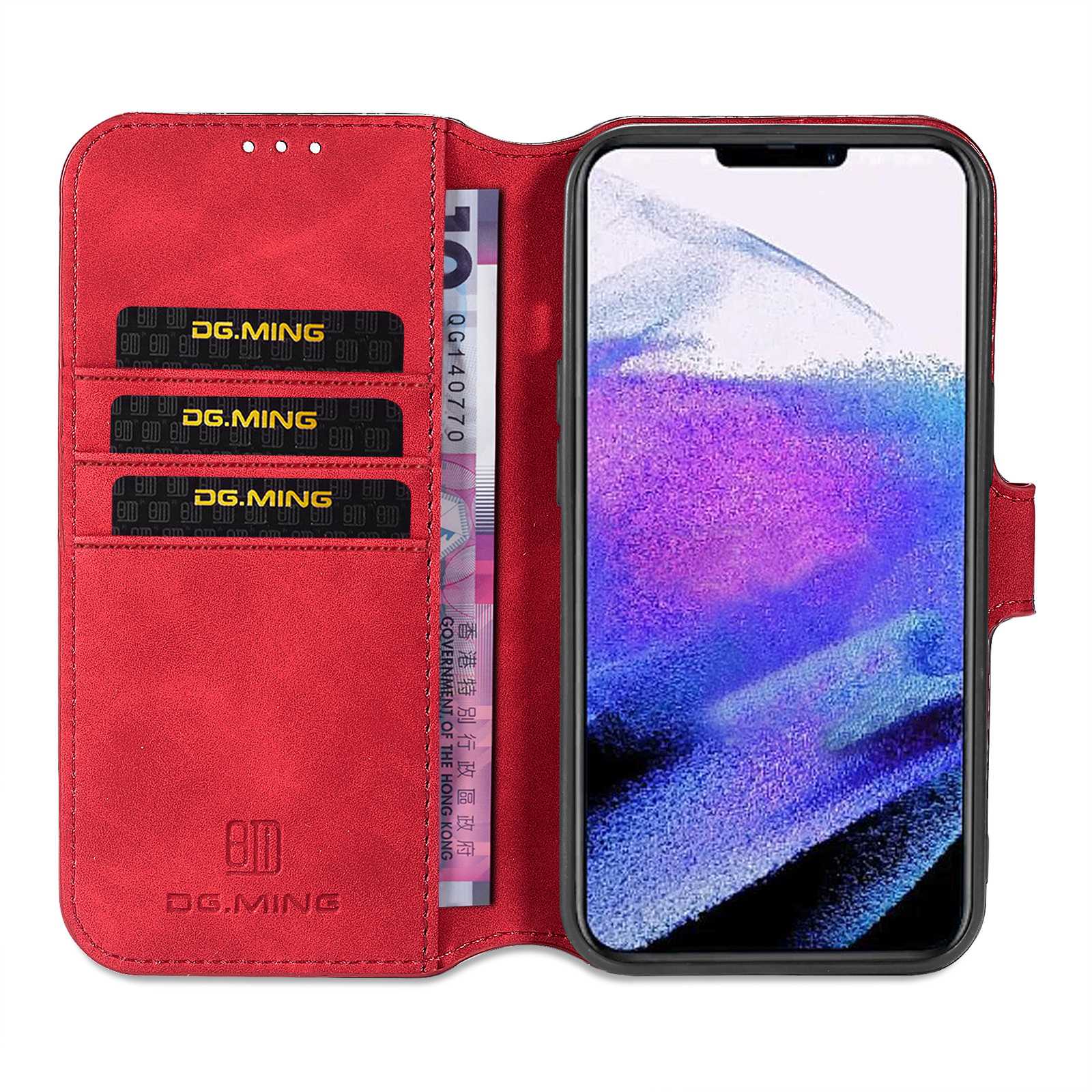 Red PU Leather