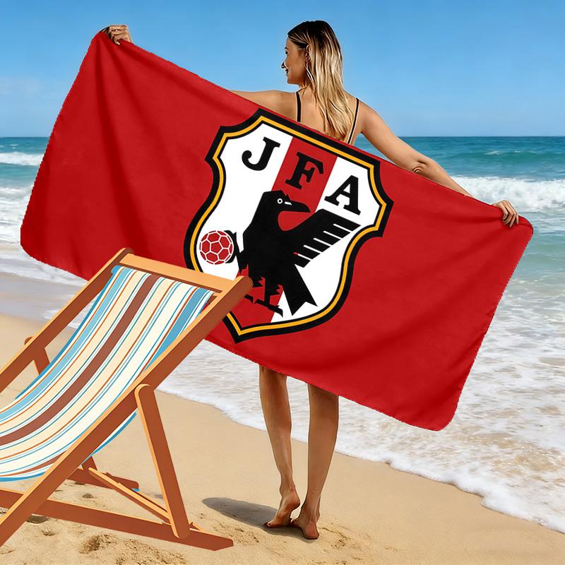 JFA Logo Print Beach Towel, Large Soft Quick Dry Towel for Beach Camping Swimming
